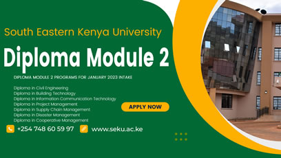  Advertisement for Diploma Module II January 2023 intake